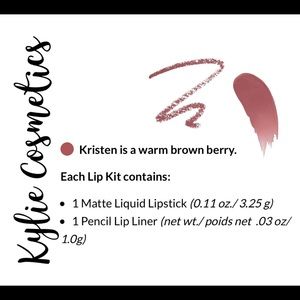 Kylie Cosmetics Makeup - π©π»βπ» Kylie Jenner Lipkit in Kristen Kylie Cosmetics Makeup - π©π»βπ» Kylie Jenner Lipkit in Kristen